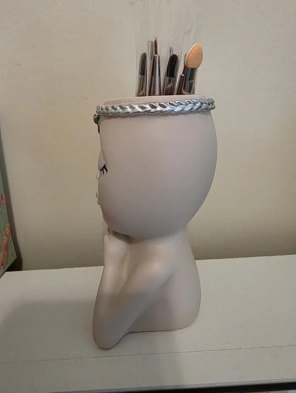 Makeup Brush Holder Or Planter Or Pen Pencil Holder. New